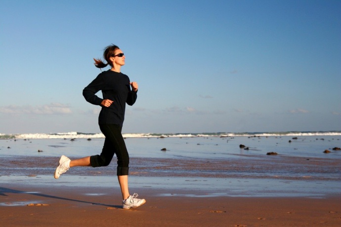 Courir sur le sable