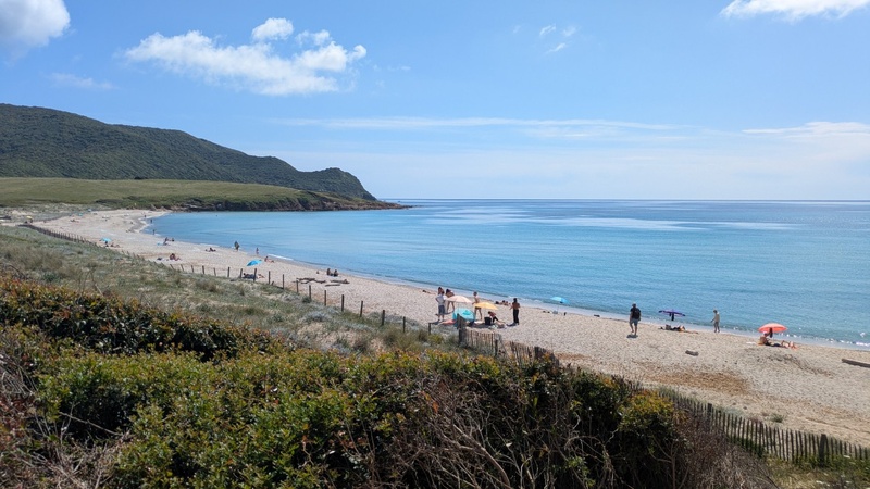 la plage de Capo di Feno