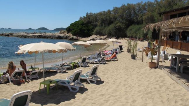 Plage de la paillote du Scudo à Ajaccio