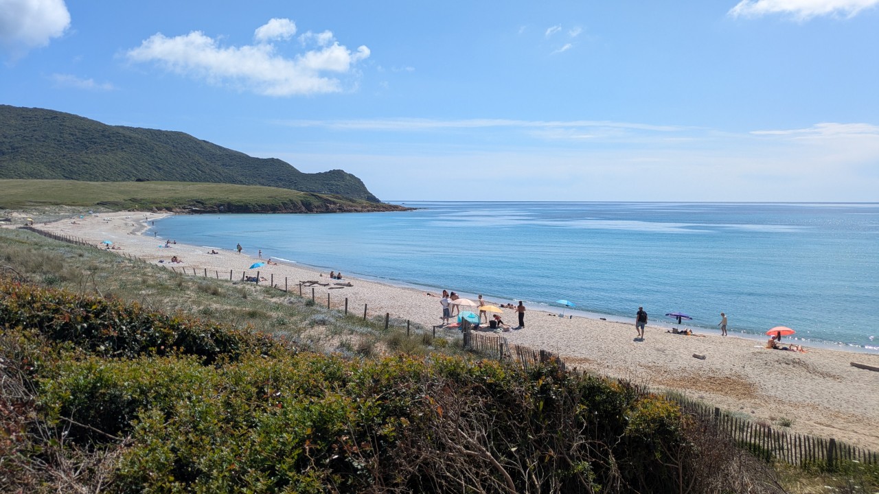 la plage de Capo di Feno