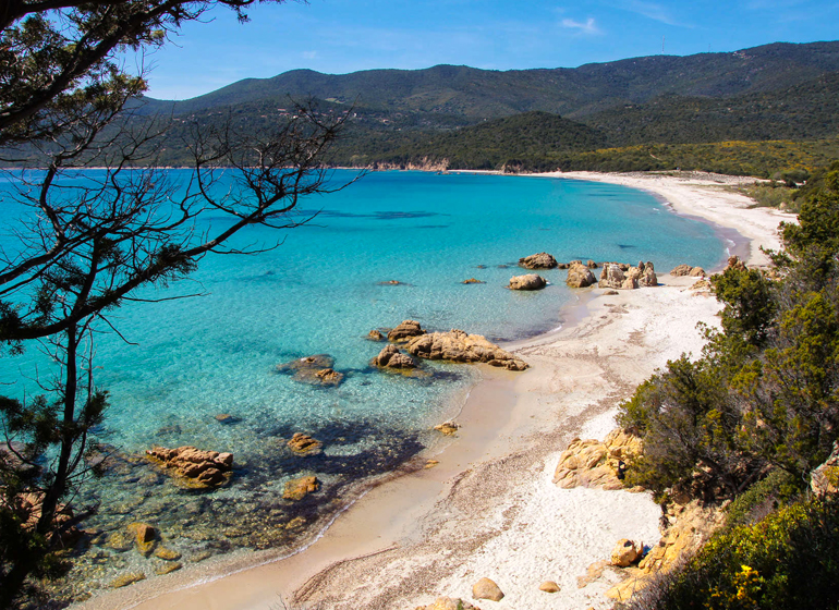 La plage de Cupabia - Serra di Ferro