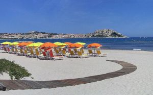 La plage de la pinède - Calvi